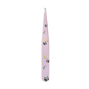 Unique Bargains Durable Spray Paint Cute Eyebrow Tweezer Purple 1 Pc - 1 of 4