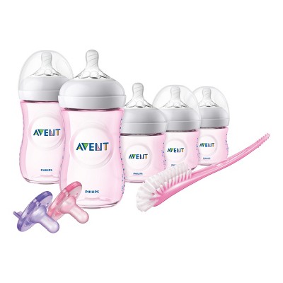 Philips Avent Natural Baby Bottle Pink Gift Set - 8ct