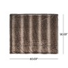 KWPZQEB Faux Fur Throw Blanket, 50"x60" One-side Design, Fuzzy Fluffy Elegant Cozy Blanket, Super Thick Warm Cozy Heavy Blankets for Couch Bed Sofa - 3 of 4