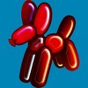 Boy's Design By Humans Balloon Animal - Dog (red) By TaliRachelle T-Shirt - 2 of 3