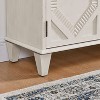 CAVINAS 65.2" Black Sideboard Buffet Cabinet,Symmetrical Geometric Accent Coffee Bar Storage Cabinet,Console Table for Living Room,Entryway,Kitchen - 4 of 4