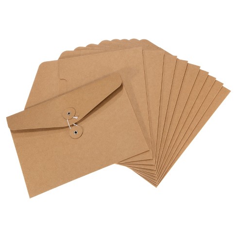 Unique Bargains String File Folder Document Letter Organizer Holder Filing  Envelopes Jacket Beige : Target