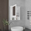 GlasFlength Decorative Wall Mirrors Vanity Mirrors Open Shelves Bathroom Decor Cabinet Accent Mirror for Bathroom Wall, White, 20.9"*6.6"*29" - 2 of 4