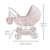 Olivia's Little World Polka Dot Princess Pram Stroller with Canopy for 16-18" Dolls - 2 of 4
