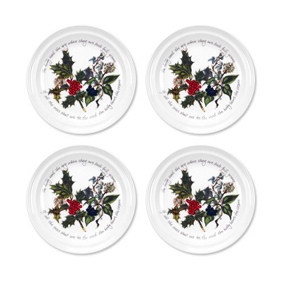 Portmeirion Christmas The Holly and Ivy Plates - Set of 4