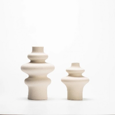 SYFERLORY Corbitt Ceramic Table Vase Set of 2