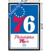 Trends International NBA Philadelphia 76ers - Logo 21 Framed Wall Poster Prints - 3 of 4