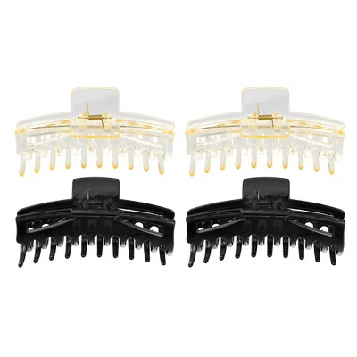 Unique Bargains Women's Claw Clip Hair Accessories for Thick Hair Large 4 Pcs