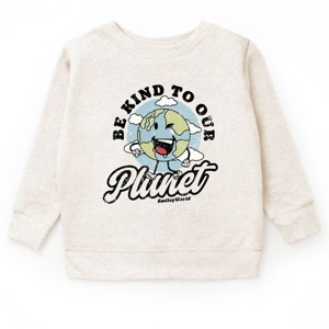 The Juniper Shop SmileyWorld Be Kind To Our Planet Retro Youth Sweatshirt - 1 of 4