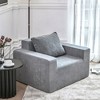 NicBex Polyester Fabric Bean Bag Chair with High-Density Foam and Pillow,Large Lazy Sofa Chair for Adults,Modern Lounge Chair for Living Room - 2 of 4