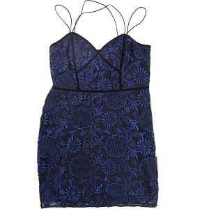 GUESS Womens Metallic Lace Cocktail Dress - 1 of 1