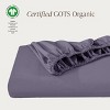 260 Thread Count Organic Cotton Percale Fitted Sheet by Bare Home - 2 of 4