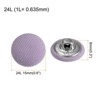 Unique Bargains DIY Craft Metal Shank Cotton Covered Round Sewing Buttons 20 Pcs - 2 of 4