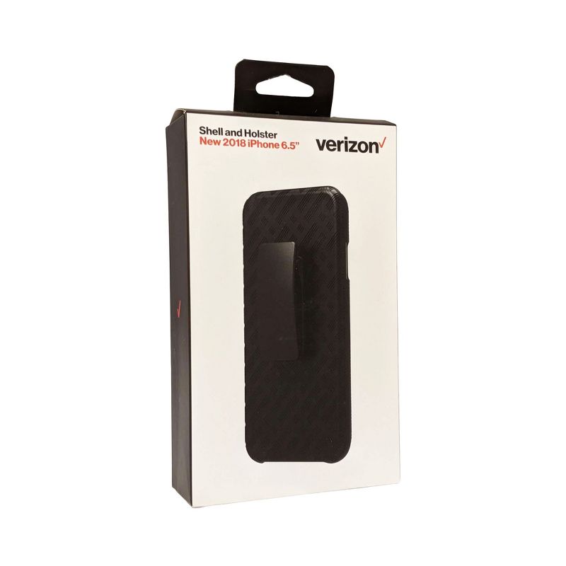 Verizon Kickstand Shell and Holster Combo for iPhone XS Max - Black, 1 of 6