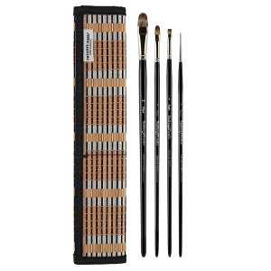 Creative Mark Hamburg Premiere Professional Oil Painting Brushes - Oil Paint Brush Sets- Handmade in Germany, Natural & Synthetic Hair Blend, Long - 1 of 4