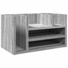 vidaXL Desk Organiser Grey Sonoma 17.5x9.4x9.8" Engineered Wood - 2 of 4