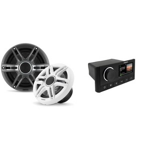 Fusion MS-RA670 Apollo Source Unit w/ Clarion CMSP-651-SWG Premium 6.5-inch Coaxial Marine Speakers ( Includes White & Gray Sport Grilles ) - 1 of 4