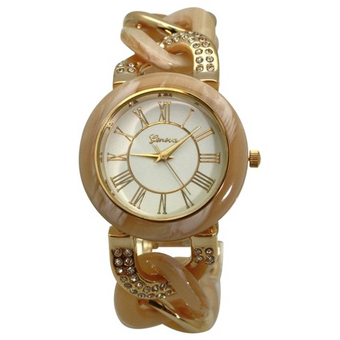 Olivia Pratt Rose Gold Rhinestones Dial Women Watch : Target