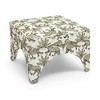 Raji Leopard Jacquard Upholstered Ottoman - 4 of 4