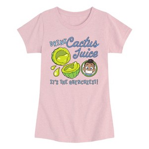 Girls' - Avatar - Drink Cactus Juice Fitted Short Sleeve Graphic T-Shirt - 1 of 4