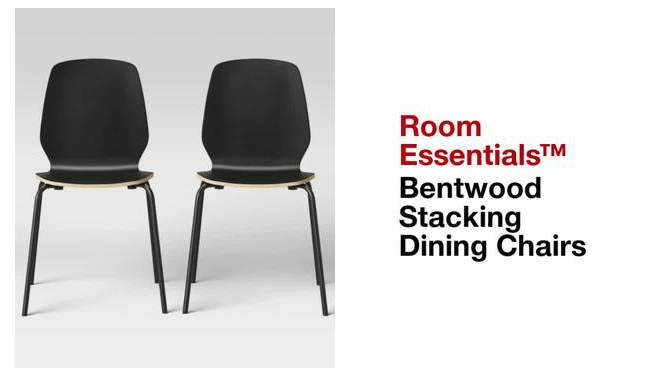 Bentwood Stacking Dining Chairs - Room Essentials™, 2 of 11, play video