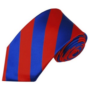 Men's 2.75 W And 58 L Inch With 0.75 Inch Stripe Width College Stripe Slim Woven Necktie - 1 of 3