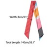 INSPIRE CHIC Women's Striped Printed Skinny Long Satin Silky Neck Scarves 1Pc - 3 of 4