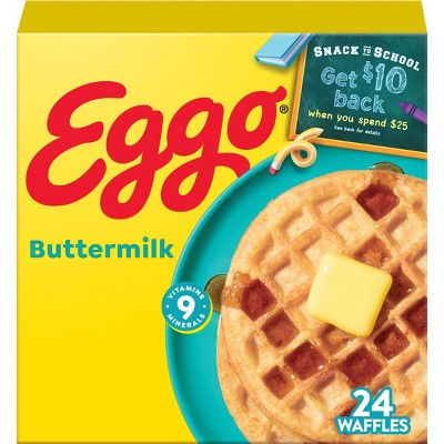 Eggo Frozen Waffles Buttermilk - 29.6oz/24ct
