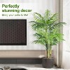 Golden Cane Palm Artificial Tree 4ft Faux Greenry Plant for Indoor & Outdoor Home Decor, Office, Living Room, Decorative Fruit - 4 of 4
