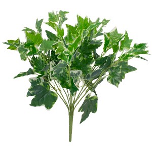 Northlight 19" Two-Tone Sweet Potato Artificial Spring Floral Bush - Green/White - 1 of 2