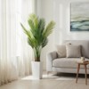 4.5FT Artificial Palm Tree with White Planter, Realistic Faux Areca Palm for Indoor & Outdoor Home Decor - 4 of 4