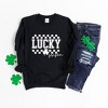 Simply Sage Market Women's Graphic Sweatshirt Lucky Season Checkered - 3 of 4