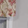 Ophelia Tab Style Premium Quality 4" Tab Valance 45" x 15" Rose by RLF Home - 3 of 4