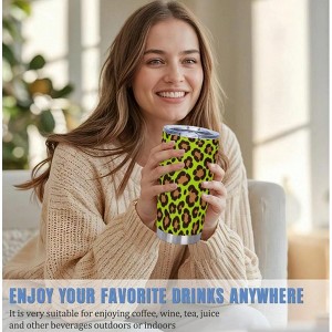 Mocamel Stainless Steel Leopard Tumbler - 20oz Vacuum Insulated Coffee Cup with Gift Box - 1 of 4