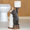 Collections Etc Northwoods Bear Toilet Paper Holder 6 X 9 X 22 Brown - 2 of 2