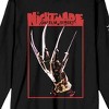 Nightmare On Elm Street Freddy Krueger Claw Crew Neck Long Sleeve Men's Black Tee - 2 of 4