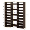 Resenkos Freestanding Shoe Storage Organizer Unit, Wooden Storage Shelf Shoe Rack with 23 Shelves, - 2 of 4