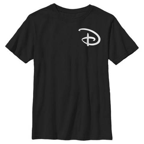 Boy's Disney Classic D Letter Pocket Print T-Shirt - Black - Medium