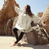 Catalonia Oversized Wearable Blanket Hoodie Sweatshirt with Zipper, Giant Faux Shearling Pullover | Gift for Adults Women Men Teens Wife Girlfriend - 2 of 4