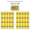 Big Dot of Happiness Grand Slam - Fastpitch Softball - Mini Candy Bar Wrapper Stickers - Birthday Party or Baby Shower Small Favors - 40 Count - 3 of 4
