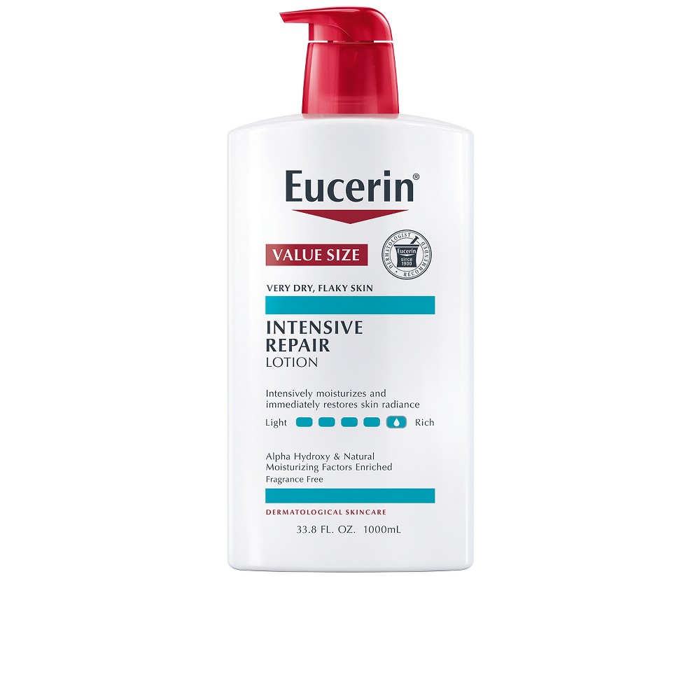 Photos - Shower Gel Eucerin Intensive Repair Body Lotion - 33.8 fl oz 