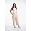 Lafidi Women’s High-Rise Cropped Pants – Straight Leg Business Casual Trousers with Slash Pockets and Elastic Back Waist - 2 of 4
