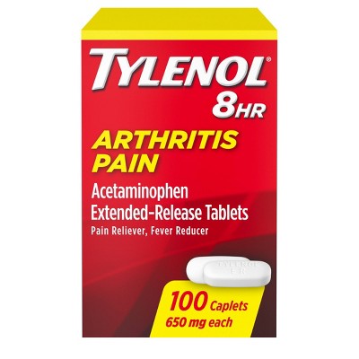 Tylenol 8 Hour Arthritis Pain Reliever Extended-release Caplets - Acetaminophen - 100ct : Target