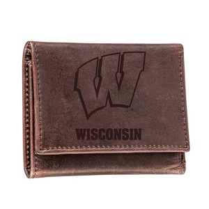 Evergreen University of Wisconsin-Madison Crazy Horse Collection Tri-Fold Wallet - 1 of 1