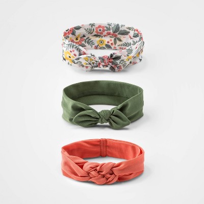 Image of Baby Girls' 3pk Sailorknot Headwrap - Cloud Island™