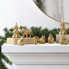 8pk Christmas Poly Figural Decor Set Birds/Bunny/Trees Gold - Wondershop™ - 2 of 4