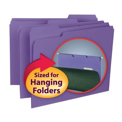Smead Interior File Folder, 1/3-Cut Tab, Letter Size, 100 per Box