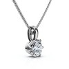 Pompeii3 1/4Ct Round Solitaire Brilliant Cut Lab Created Diamond Pendant 18" Necklace EF/VS - 3 of 4