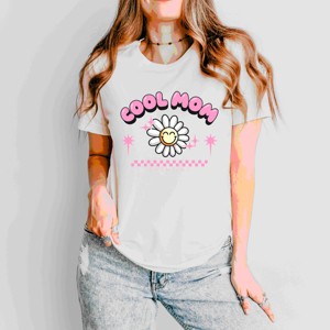 Simply Sage Market S.W.Smiley Cool Mom Flower Short Sleeve Tee - 1 of 4
