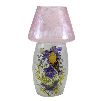Stony Creek 10.5 Inch Songbird Pre-Lit Vase W/.Shade Flowers Spring Novelty Sculpture Lights
